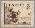 Spain 1937 Cid & Isabella 5 CTS Sepia Edifil 816A